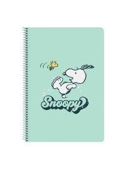 Libreta Snoopy Groovy Verde A4 80 Hojas