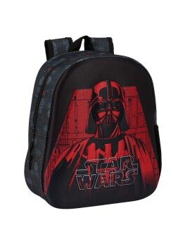 Mochila Infantil 3D Star Wars Negro 27 x 33 x 10 cm