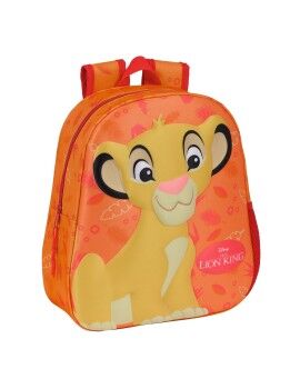 Mochila Infantil 3D The Lion King Laranja 27 x 33 x 10 cm