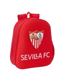 Mochila Infantil 3D Sevilla Fútbol Club Rojo 27 x 33 x 10 cm