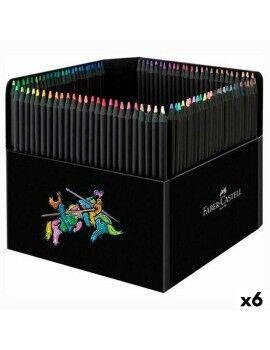 Lápis de cores Faber-Castell Black Edition Multicolor (6 Unidades)