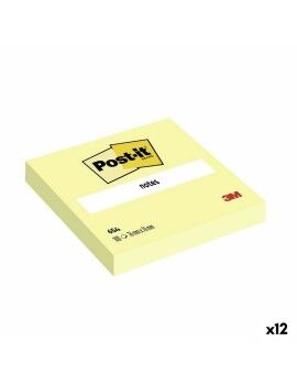 Notas Adesivas Post-it 654 Amarelo 76 x 76 mm (12 Unidades)