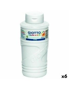 Pintura de Dedos Giotto Blanco 750 ml (6 Unidades)