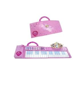 Piano de brincar Disney Princess Eletrónico Dobrável Cor de Rosa