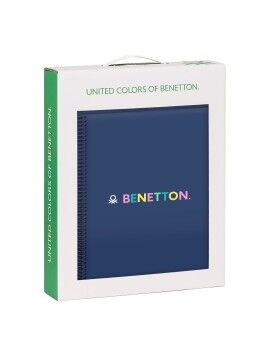 Set de Papelaria Benetton Cool Azul Marinho 2 Peças