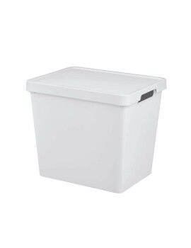 Caixa de Armazenagem com Tampa Tontarelli Maya Branco 23,9 L 36 x 28 x 31,1 cm