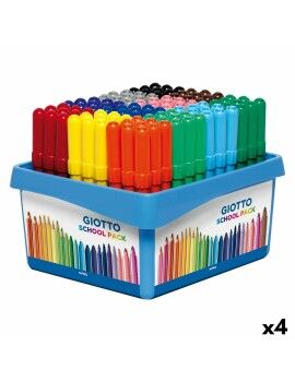 Set de Rotuladores Giotto Turbo Maxi School Multicolor (4 Unidades)