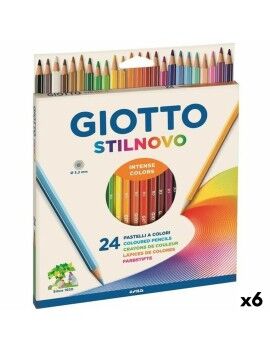 Lápices de colores Giotto Stilnovo Multicolor (6 Unidades)