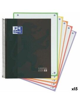 Cuaderno Oxford Classic Europeanbook 5 Negro A4+ 120 Hojas (15 Unidades)