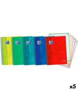 Caderno Oxford Ebook5 Touch Multicolor A4+ 120 Folhas (5 Unidades)