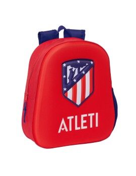 Mochila Escolar 3D Atlético Madrid Rojo 27 x 33 x 10 cm