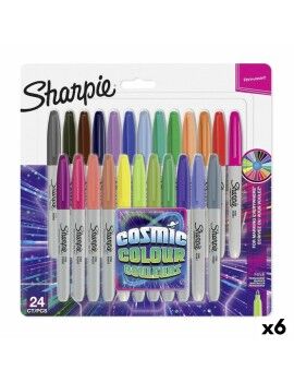 Set de Marcadores Sharpie Cosmic Colour Multicolor (6 Unidades)