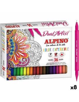 Set de Rotuladores Alpino Dual Artist Multicolor (8 Unidades)