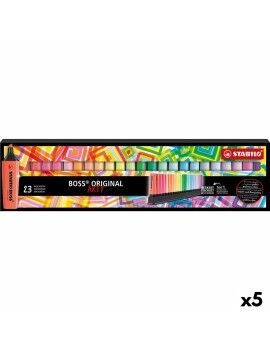 Set de Marcadores Fluorescentes Stabilo Boss Arty Multicolor (5 Unidades)