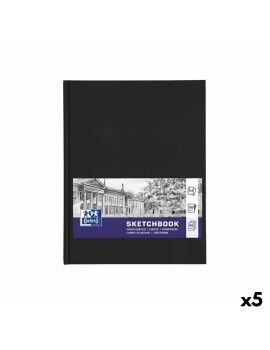 Bloc de dibujo Oxford Negro A4 96 Hojas (5 Unidades)