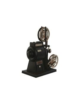 Figura Decorativa Home ESPRIT Negro Plateado Vintage Cine clásico 23,5 x 11 x 24,5 cm