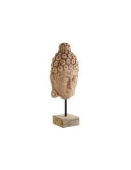 Figura Decorativa DKD Home Decor Castanho Natural Buda Oriental 20 x 12 x 48 cm