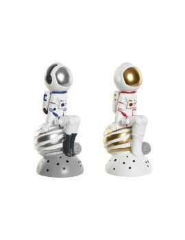 Figura Decorativa Home ESPRIT Azul Branco Vermelho Prateado Mulher Astronauta 11 x 7 x 24 cm (2...