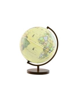 Globo Terraqueo Home ESPRIT Marrón PVC 26 x 25 x 34 cm