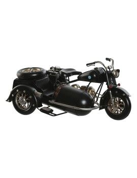 Figura Decorativa Home ESPRIT Negro Plateado Vintage Sidecar 35 x 24 x 16,5 cm