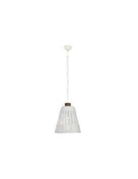 Candeeiro de teto Home ESPRIT Branco Bambu Madeira de mangueira 50 W 48 x 48 x 57 cm