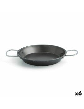 Paellera Quid Senia Negro Metal Acero Ø 26 cm (6 Unidades)