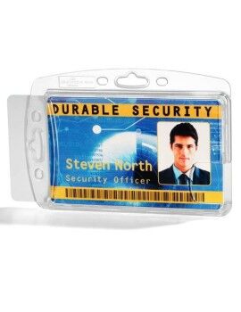 Capa para Cartão de Identidade Durable Transparente Plástico 5,4 x 8,7 cm 10 Unidades