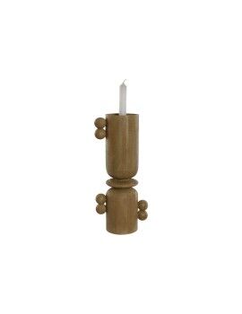 Candelabro Home ESPRIT Castanho Resina Madeira 15 x 9,5 x 35 cm