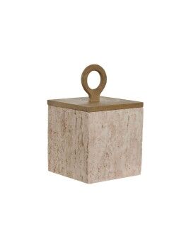 Guarda-Joias Home ESPRIT Bege Resina 15 x 15 x 24 cm