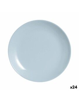 Plato de Postre Luminarc Diwali Paradise Azul Vidrio 19 cm (24 Unidades)