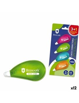 Cinta Correctora Bismark Neon Multicolor 5 mm 6 m (12 Unidades)