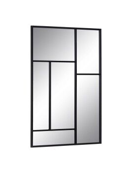 Espejo de pared Negro Cristal Hierro Vertical 60 x 2 x 90 cm