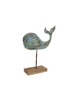 Figura Decorativa Home ESPRIT Baleia Mediterrâneo 35 x 10 x 43 cm