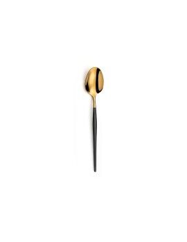 Set de Cucharas Amefa Soprano Negro Dorado Metal Acero Inoxidable Café 12 Unidades