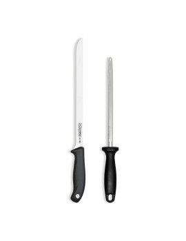 Set de cuchillo jamonero y chaira 3 Claveles Evo 25 cm 2 Piezas