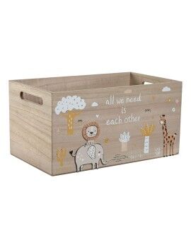 Caja Decorativa Home ESPRIT Multicolor Natural Madera MDF 36 x 21 x 18 cm