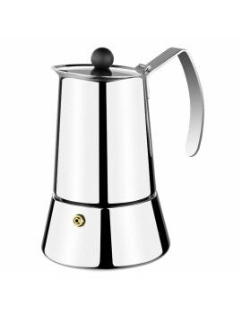 Cafeteira Italiana Monix M630004 Aço Prata 4 Kopjes