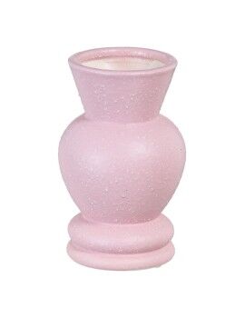 Vaso Cor de Rosa Cerâmica 11 x 11 x 17 cm