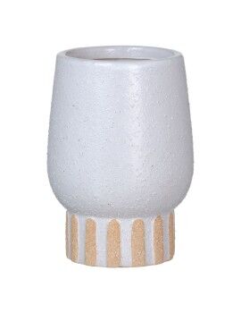 Vaso Branco Cerâmica 12,5 x 12,5 x 18 cm