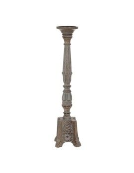 Candelabro Blanco Natural Hierro Madera de mango 19 x 19 x 68,5 cm