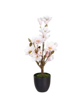 Planta Decorativa Poliéster Polietileno Ferro 30 x 30 x 60 cm Magnolia