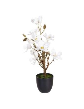 Planta Decorativa Poliéster Polietileno Ferro 30 x 30 x 60 cm Magnolia