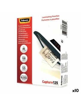 Laminating Pouches Fellowes 100 Peças Transparente A6 (10 Unidades)