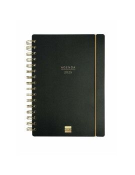 Agenda Finocam Haiku Negro A5 15,5 x 21,2 cm 2024-2025