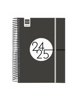 Agenda Finocam Preto 15,5 x 21,2 cm 2024-2025