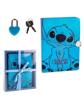 Diario Stitch Azul 16,5 x 21 x 3 cm