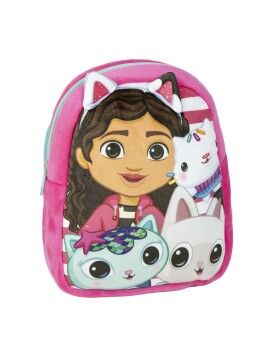 Mochila Escolar Gabby's Dollhouse Cor de Rosa