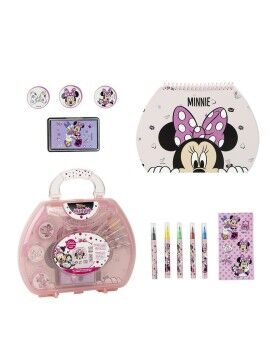 Set de Papelaria Minnie Mouse Cor de Rosa 11 Peças