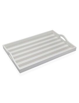 Bandeja Versa Gris Madera MDF 30 x 5 x 45 cm Rayas