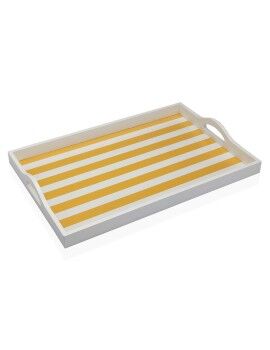 Bandeja Versa Amarillo Madera MDF 30 x 5 x 45 cm Rayas